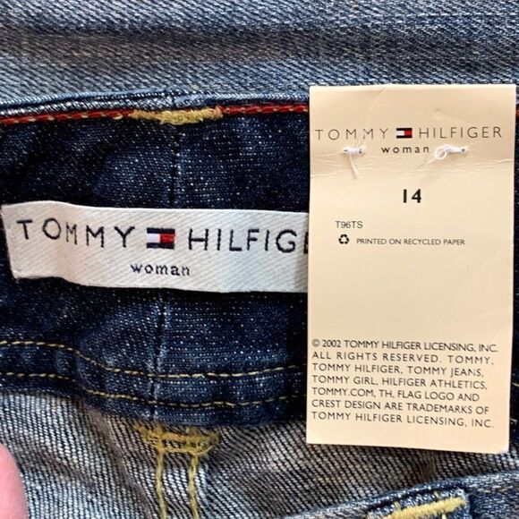 Tommy Hilfiger Woman flat front side adjust stretch jeans 14 NWT - Picture 9 of 16
